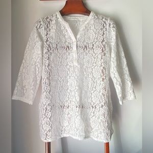 Charter Club Lace Tunic Medium‎